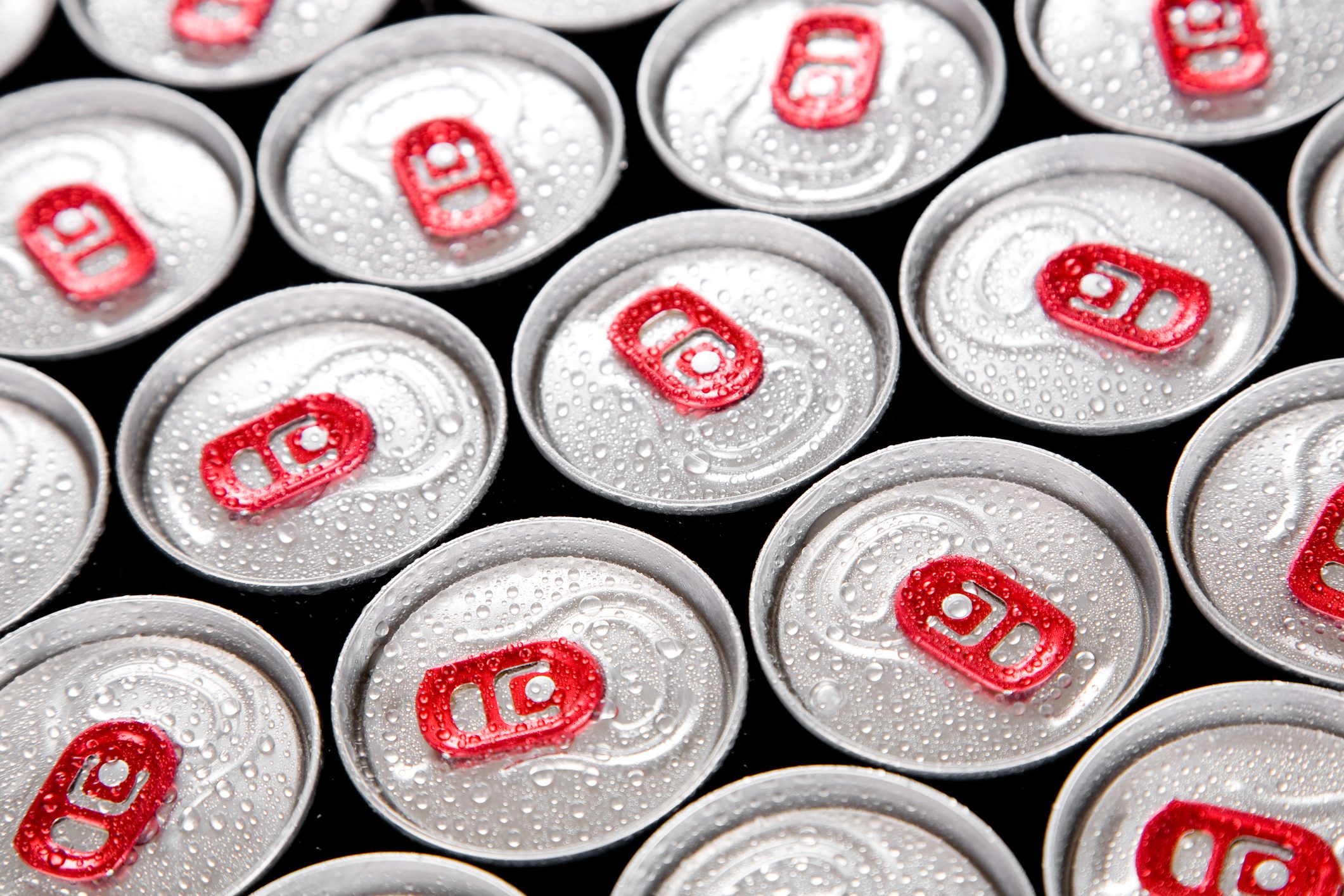 drink cans full frame