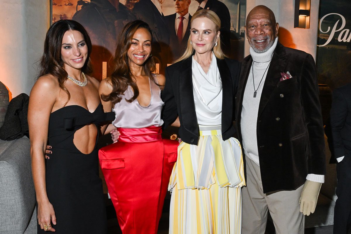 Genesis Rodriguez Zoe Saldana Nicole Kidman And Morgan Freeman